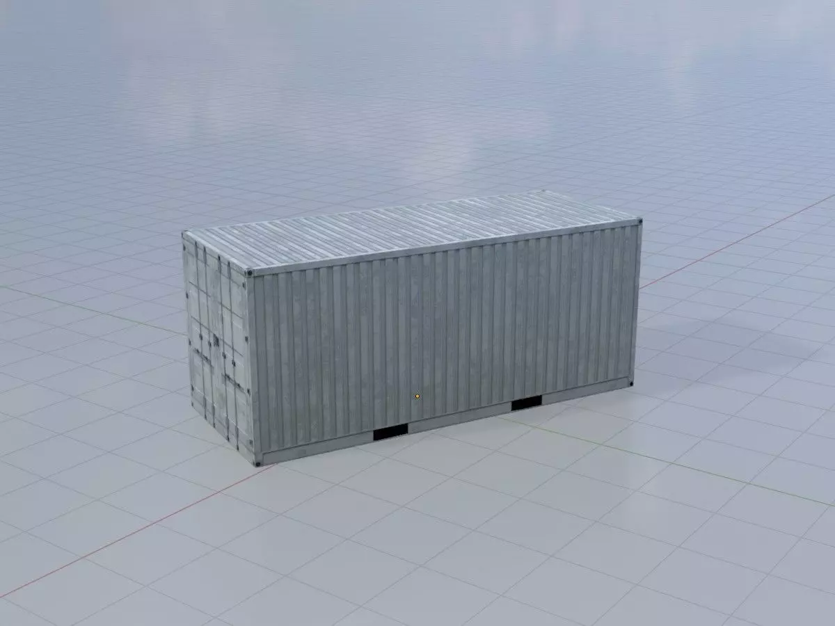 Low-Poly Shipping Container Modules all Versions 3D Model Collection_66