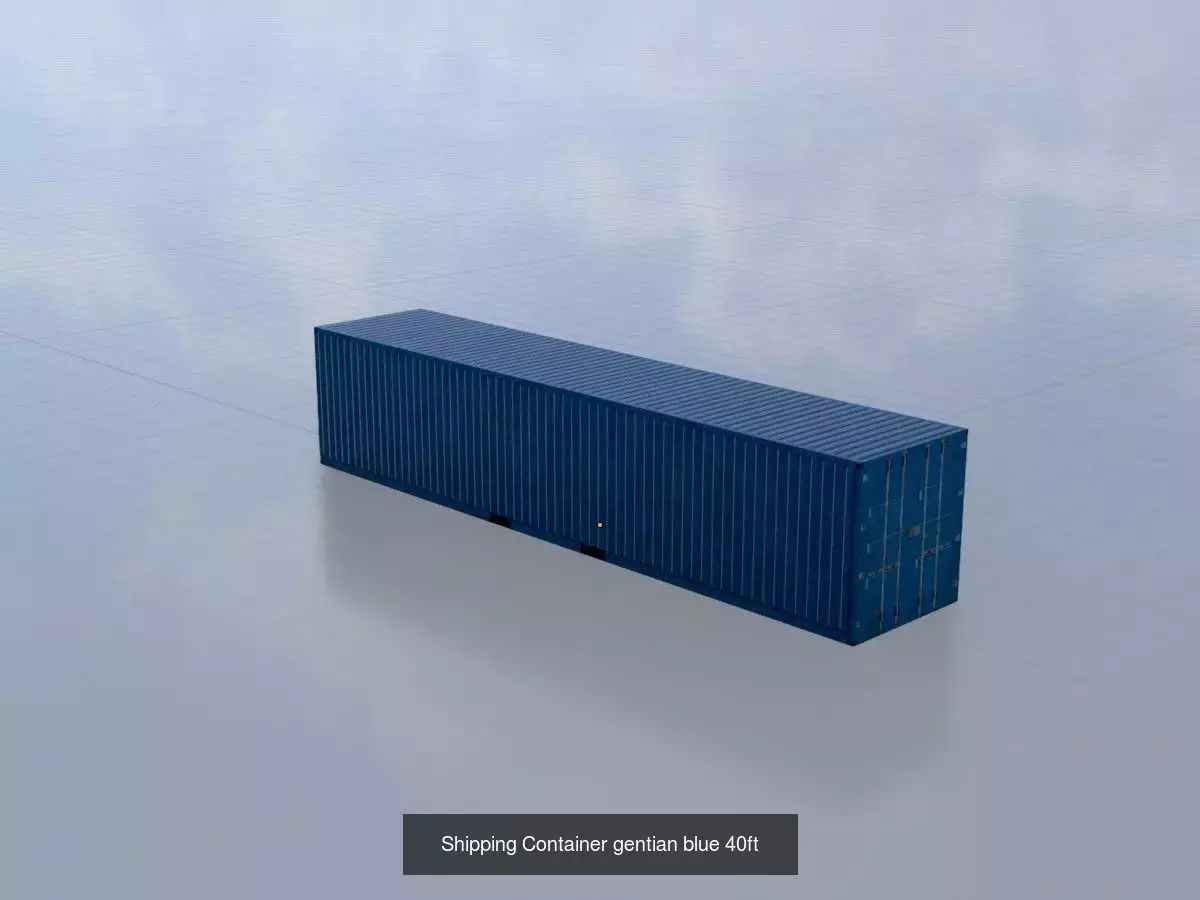 Low-Poly Shipping Container Modules all Versions 3D Model Collection_53