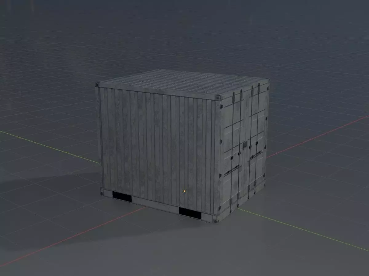 Low-Poly Shipping Container Modules all Versions 3D Model Collection_108