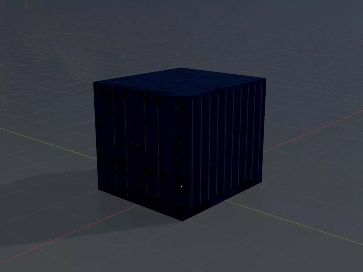 Low-Poly Shipping Container Modules all Versions 3D Model Collection_124