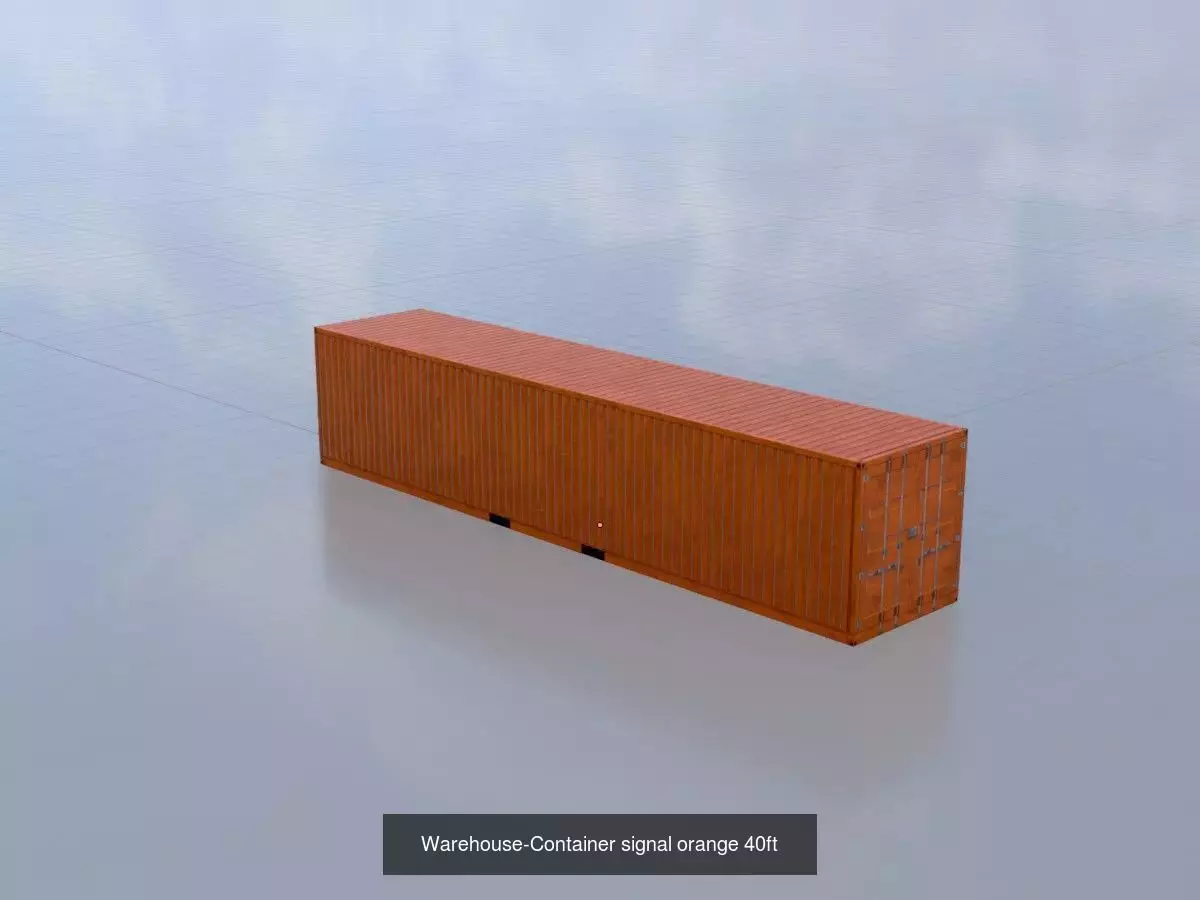 Low-Poly Shipping Container Modules all Versions 3D Model Collection_57