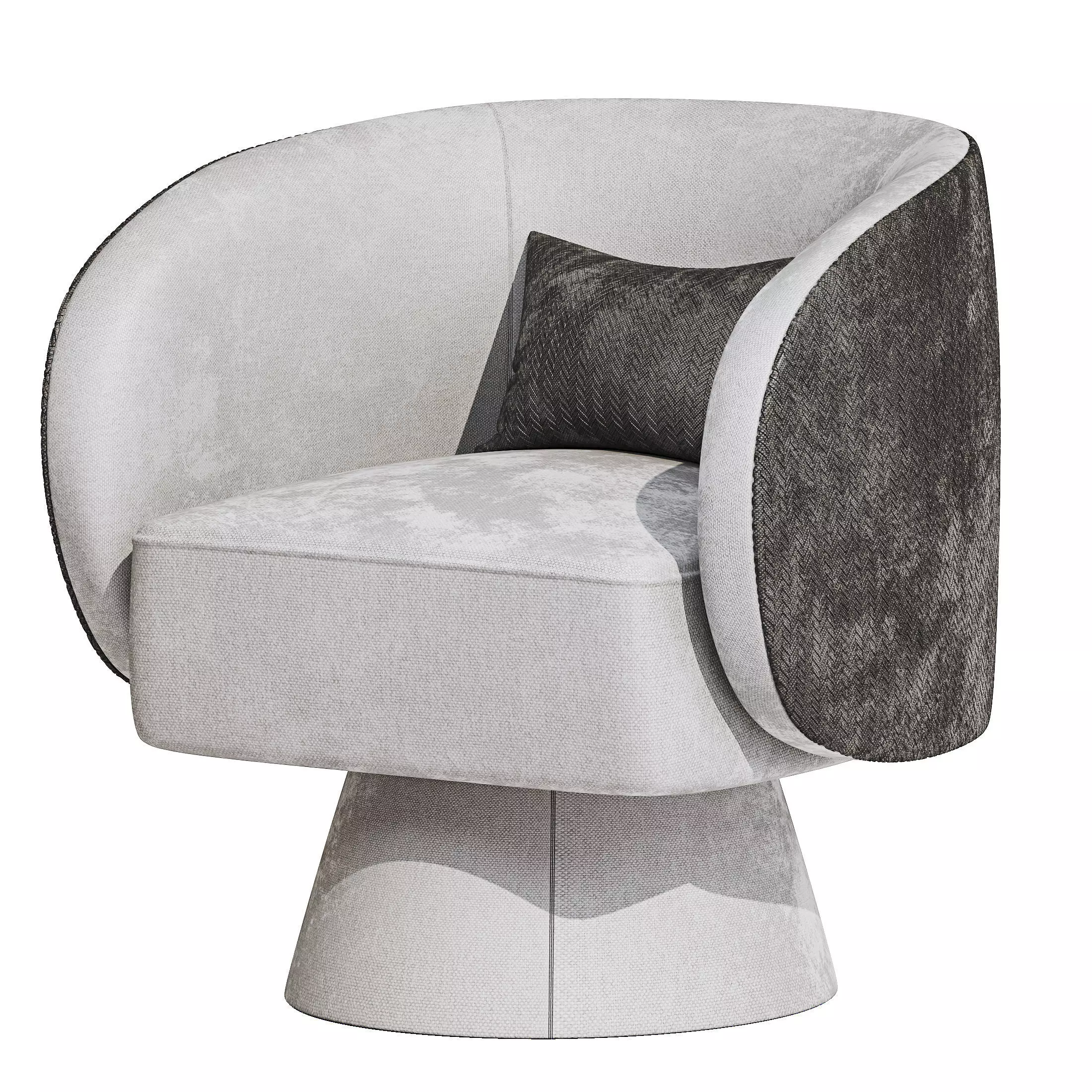 Arm chair 03 Low-poly 3D model_3