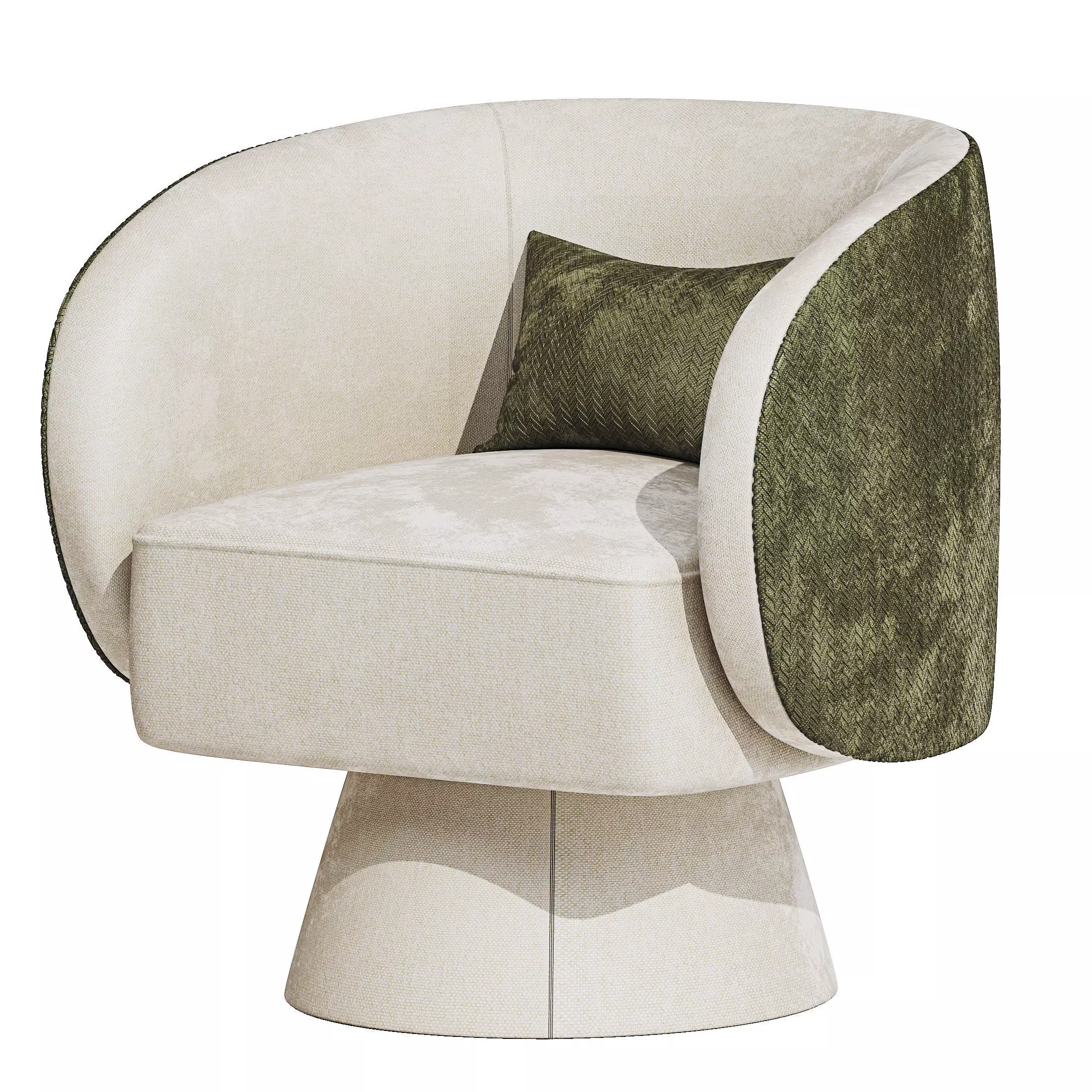 Arm chair 03 Low-poly 3D model_0