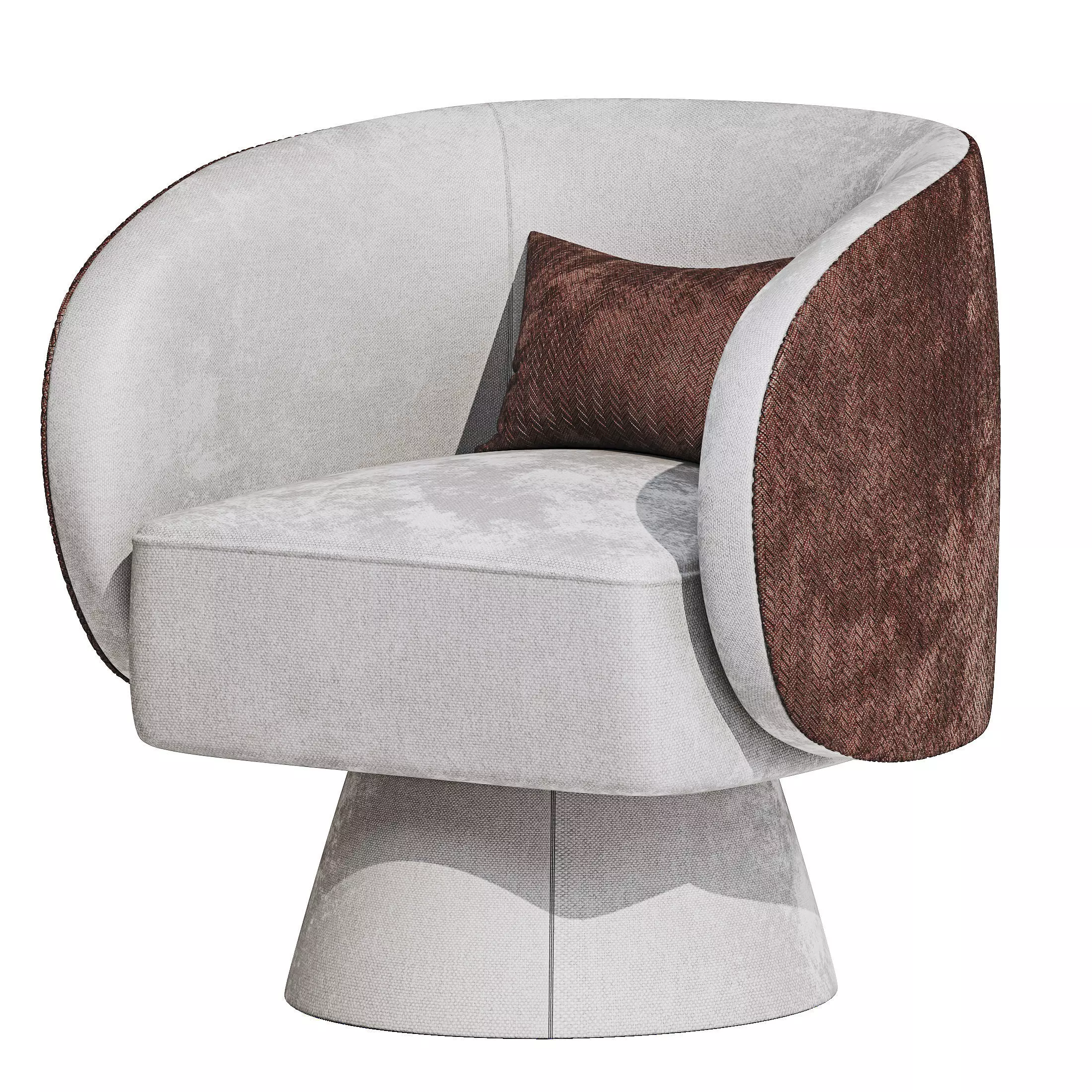 Arm chair 03 Low-poly 3D model_2