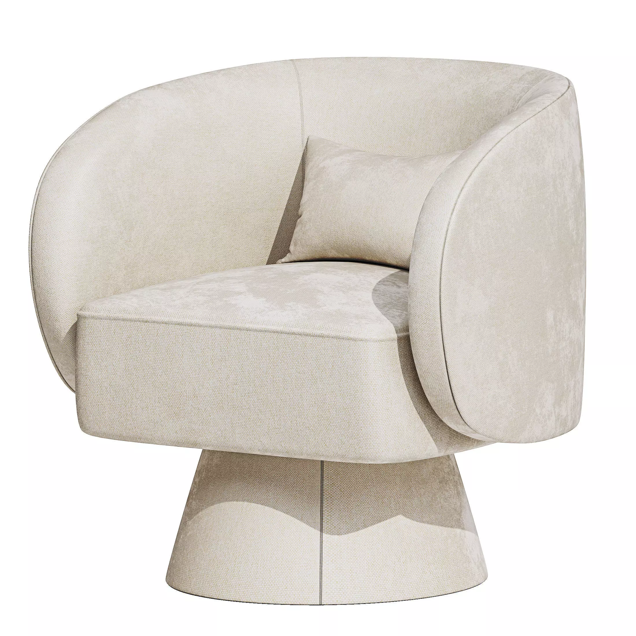 Arm chair 03 Low-poly 3D model_4