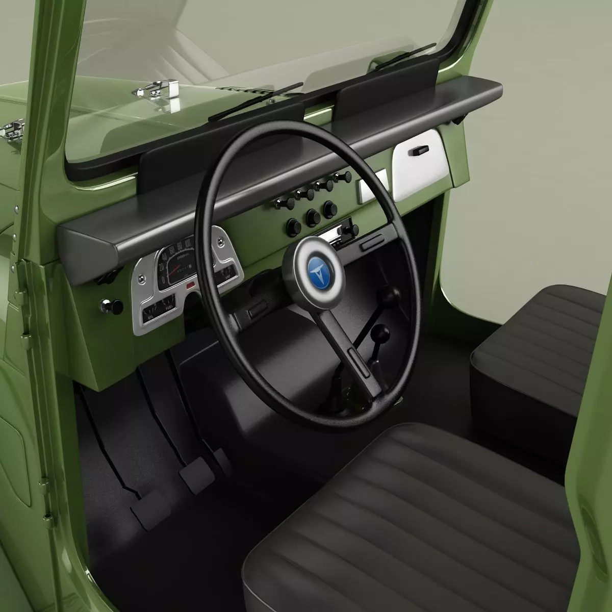 Toyota FJ44 Crew Cab 3D model_10