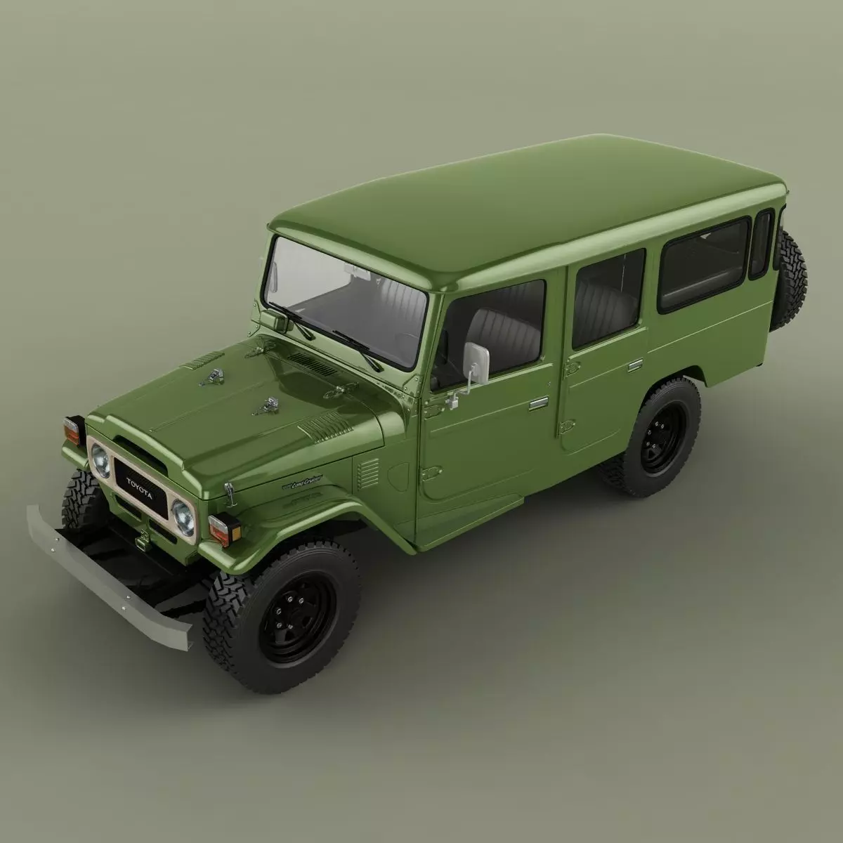Toyota FJ44 Crew Cab 3D model_5