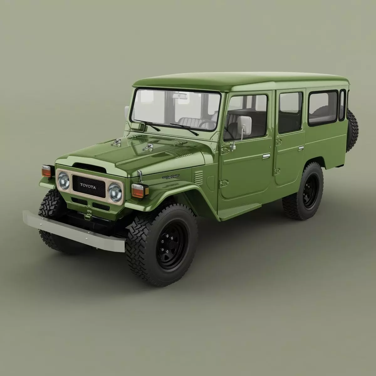 Toyota FJ44 Crew Cab 3D model_0