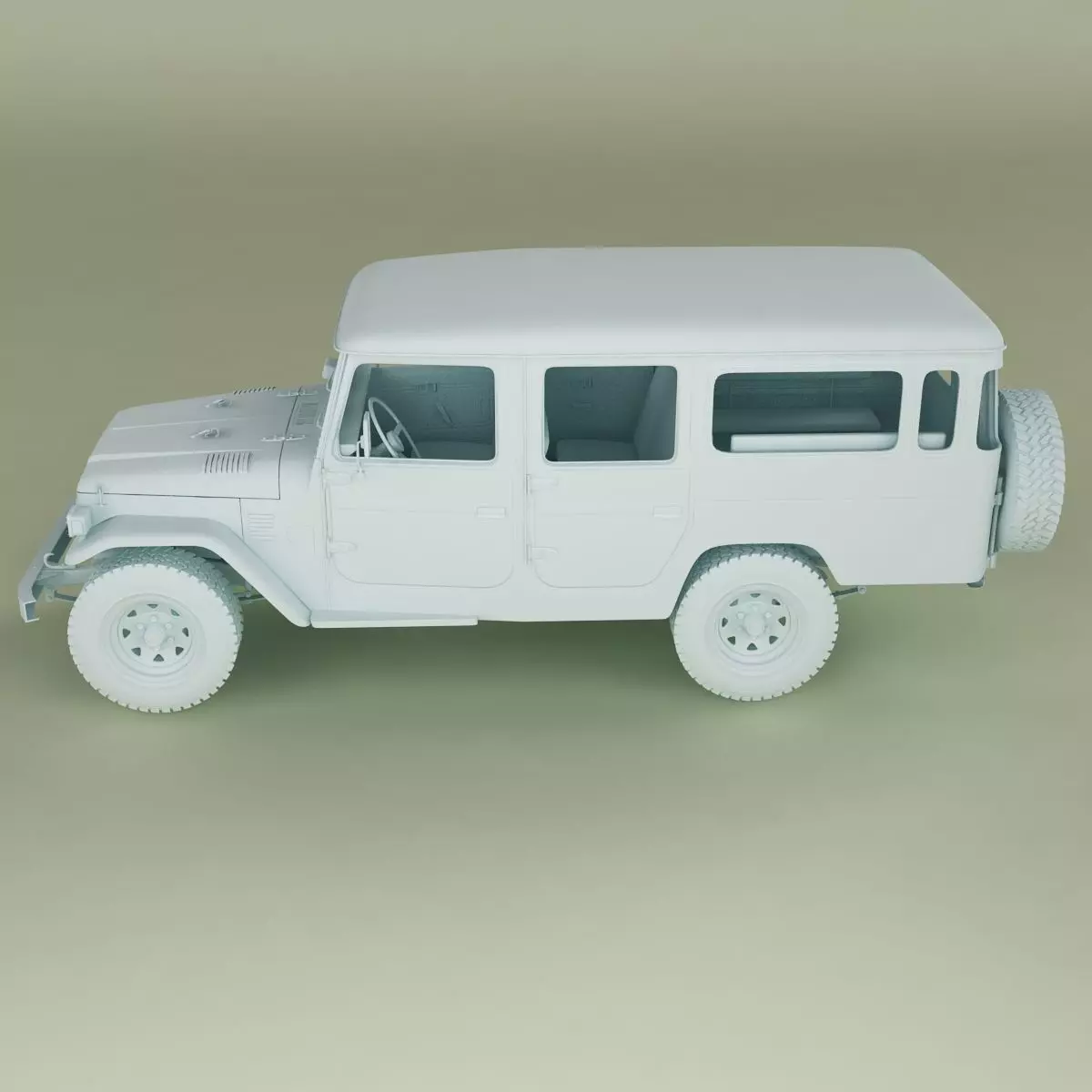 Toyota FJ44 Crew Cab 3D model_16