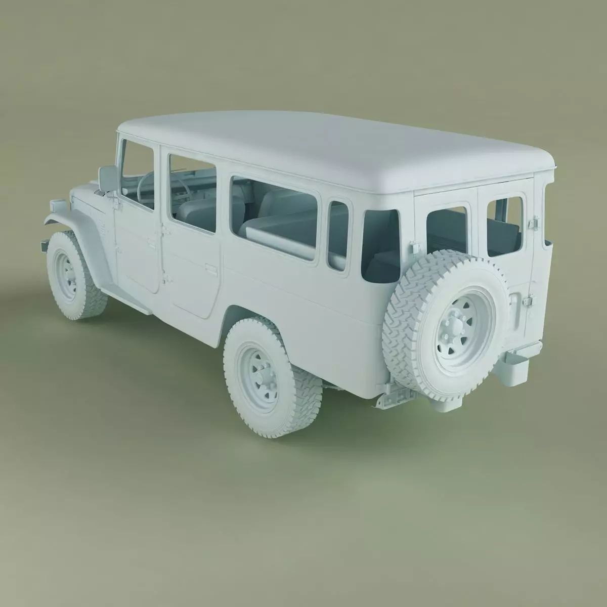 Toyota FJ44 Crew Cab 3D model_15