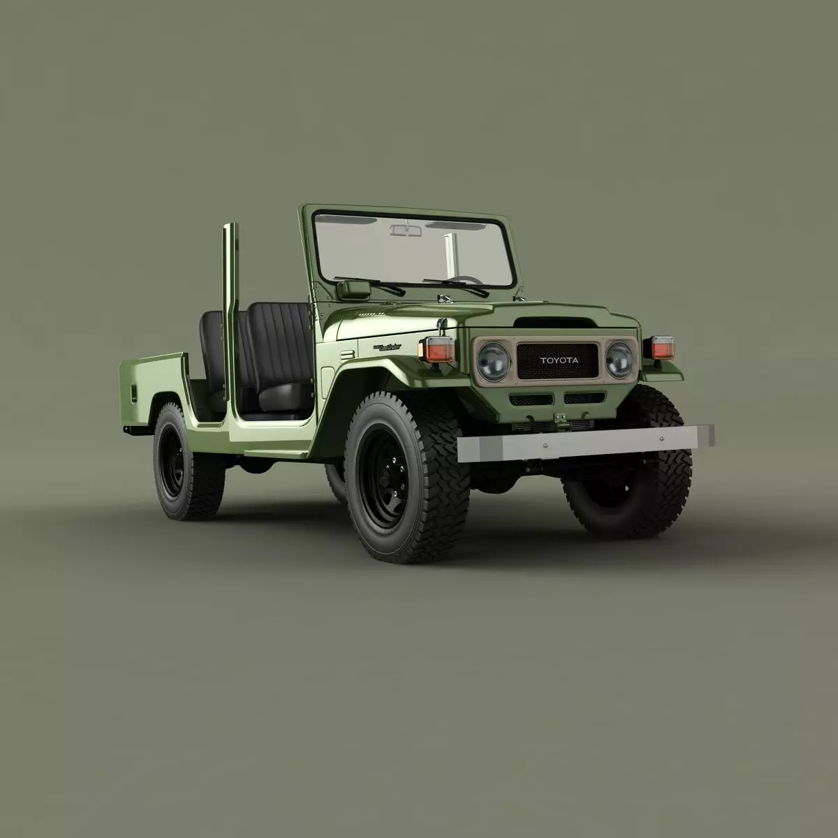 Toyota FJ44 Crew Cab 3D model_11