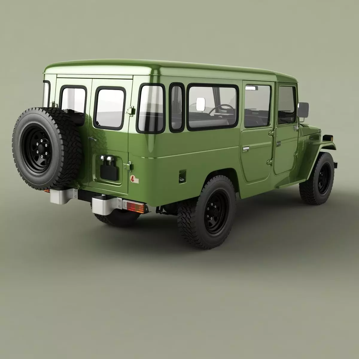 Toyota FJ44 Crew Cab 3D model_2
