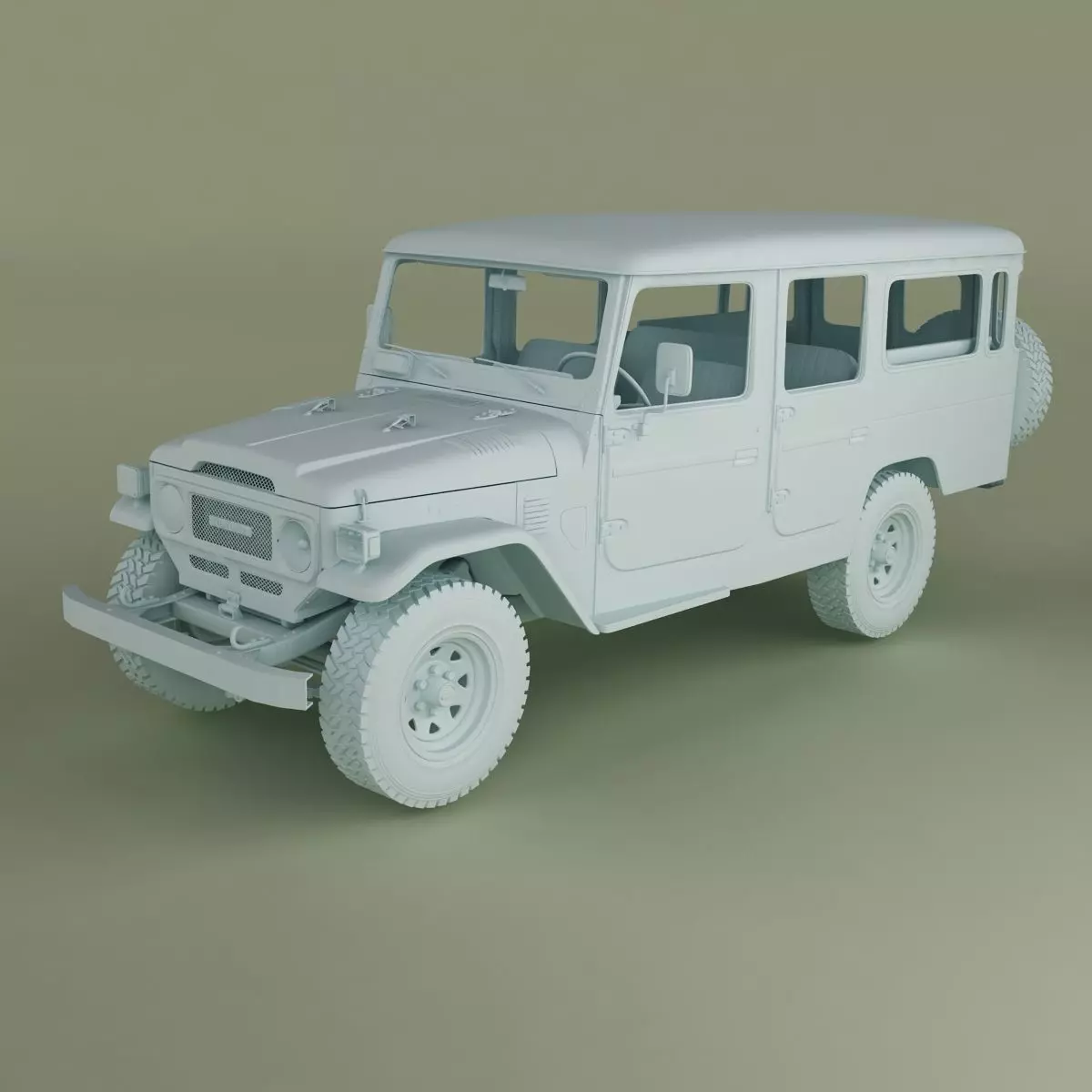 Toyota FJ44 Crew Cab 3D model_17