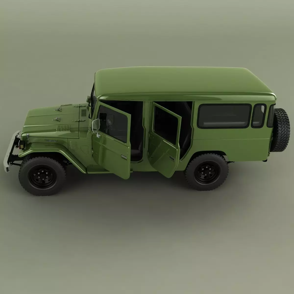 Toyota FJ44 Crew Cab 3D model_6
