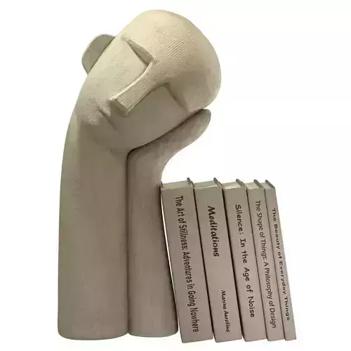 Still Mind Bookend Sculpture