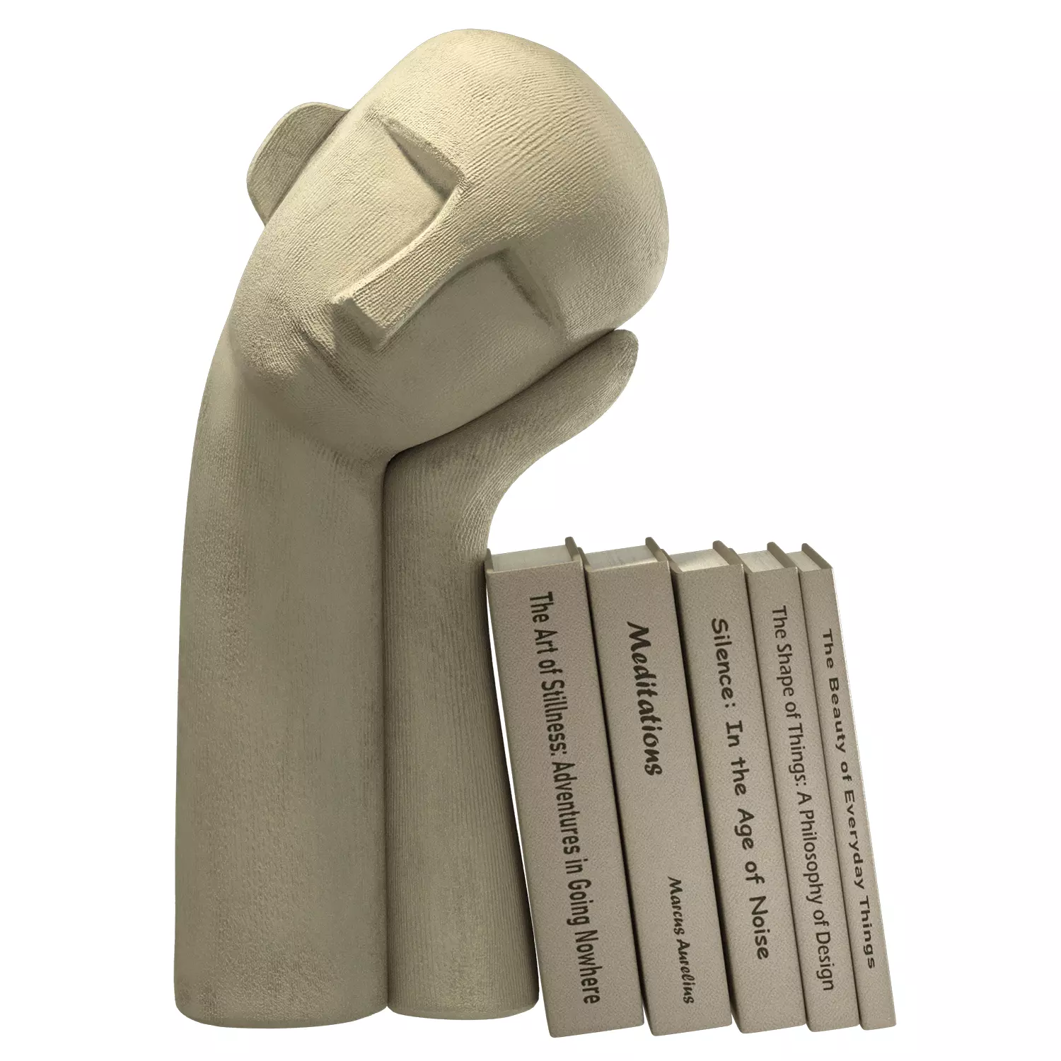 Still Mind Bookend Sculpture 3D model