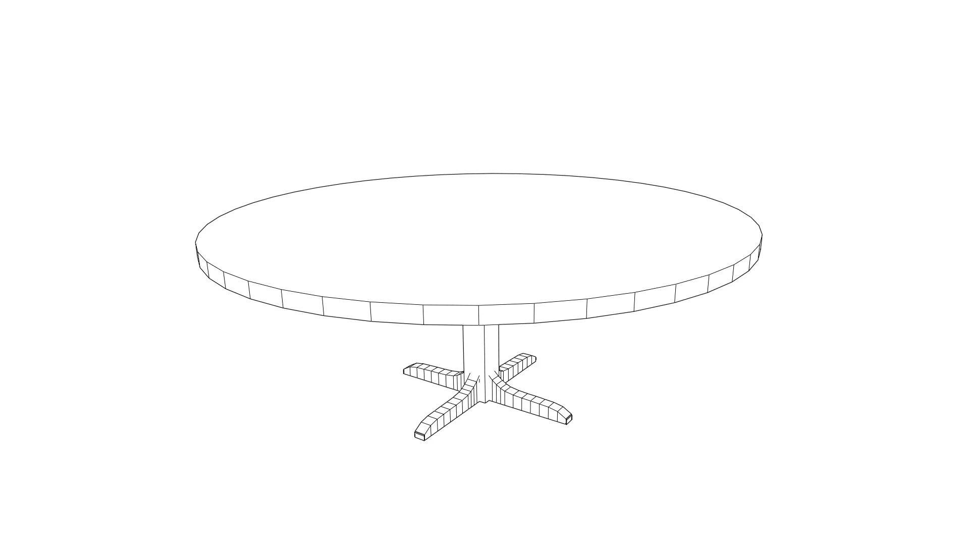 GAME-READY Table Low-poly 3D model_5