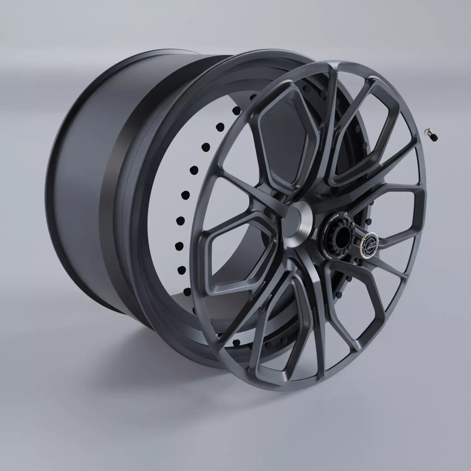 AL13 R140 Centerlock wheel 3D model_5