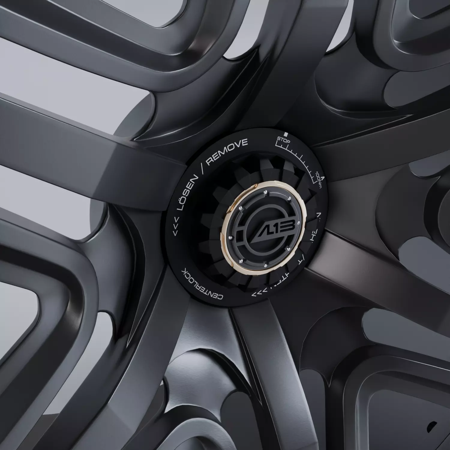 AL13 R140 Centerlock wheel 3D model_2