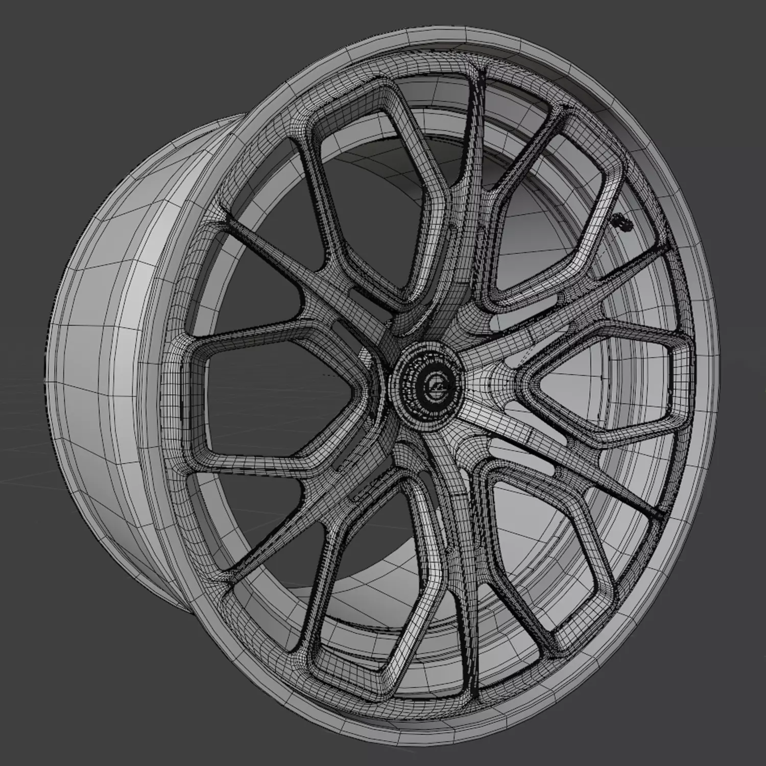 AL13 R140 Centerlock wheel 3D model_6