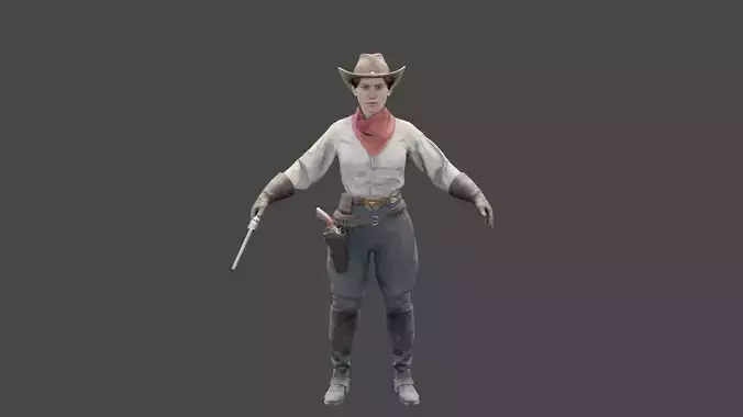 Girl Rigged - Wild West Character