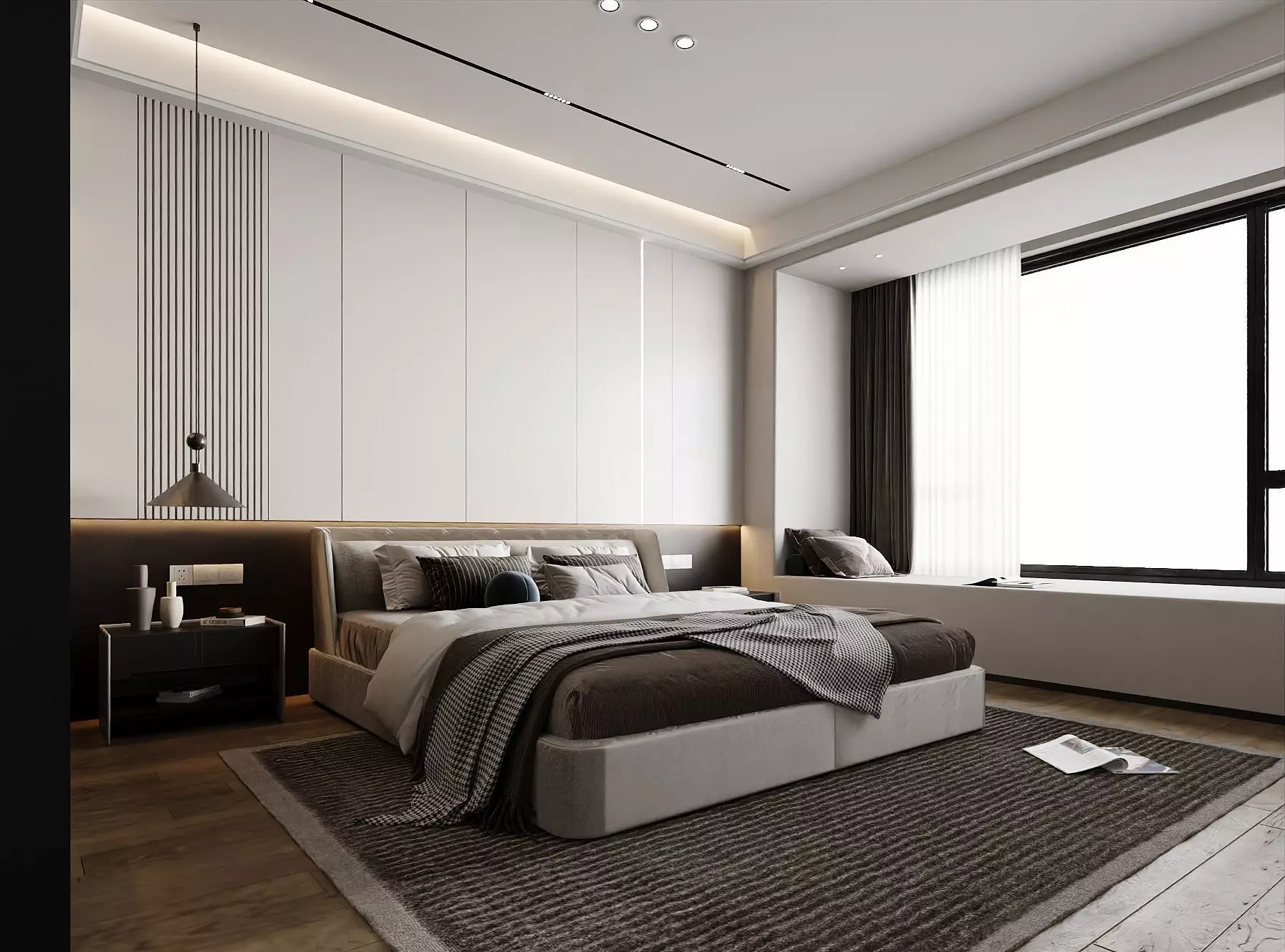 Modern Master Bedroom Free 3D model_2