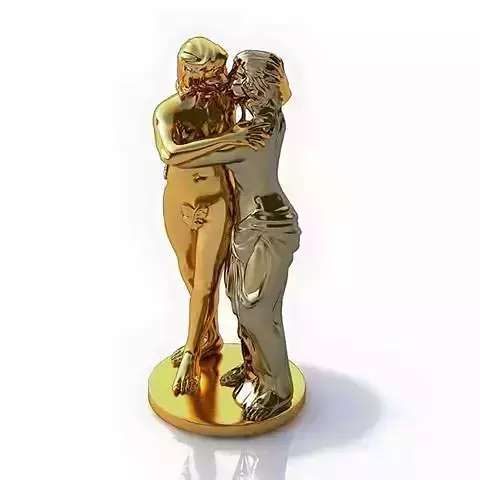 3D STL statuette lovers
