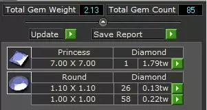 Princess Engagement Ring 3D print model_14