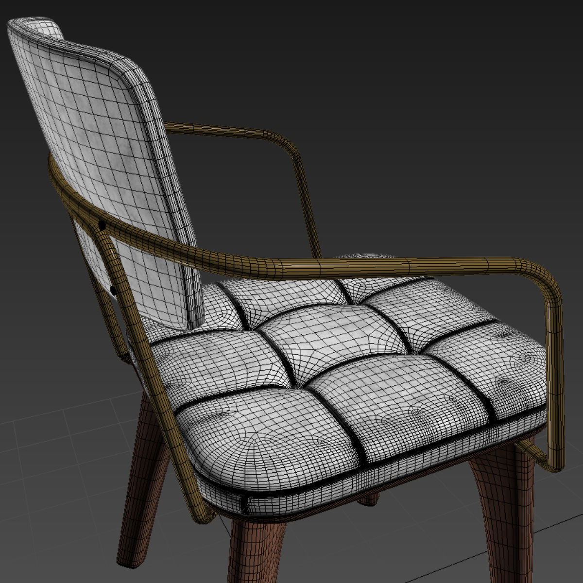 Chair Utility Armchair U 3D model_4