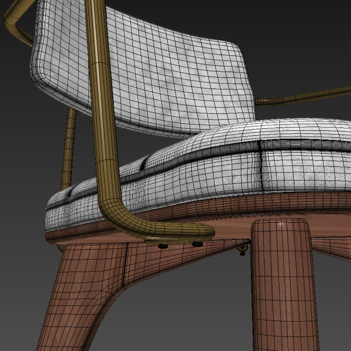 Chair Utility Armchair U 3D model_2