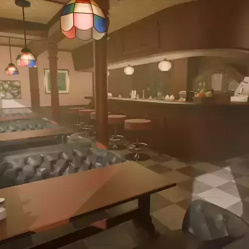Retro Japanese coffee shop
