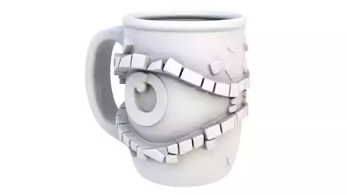 Abstract mug 08 3D model