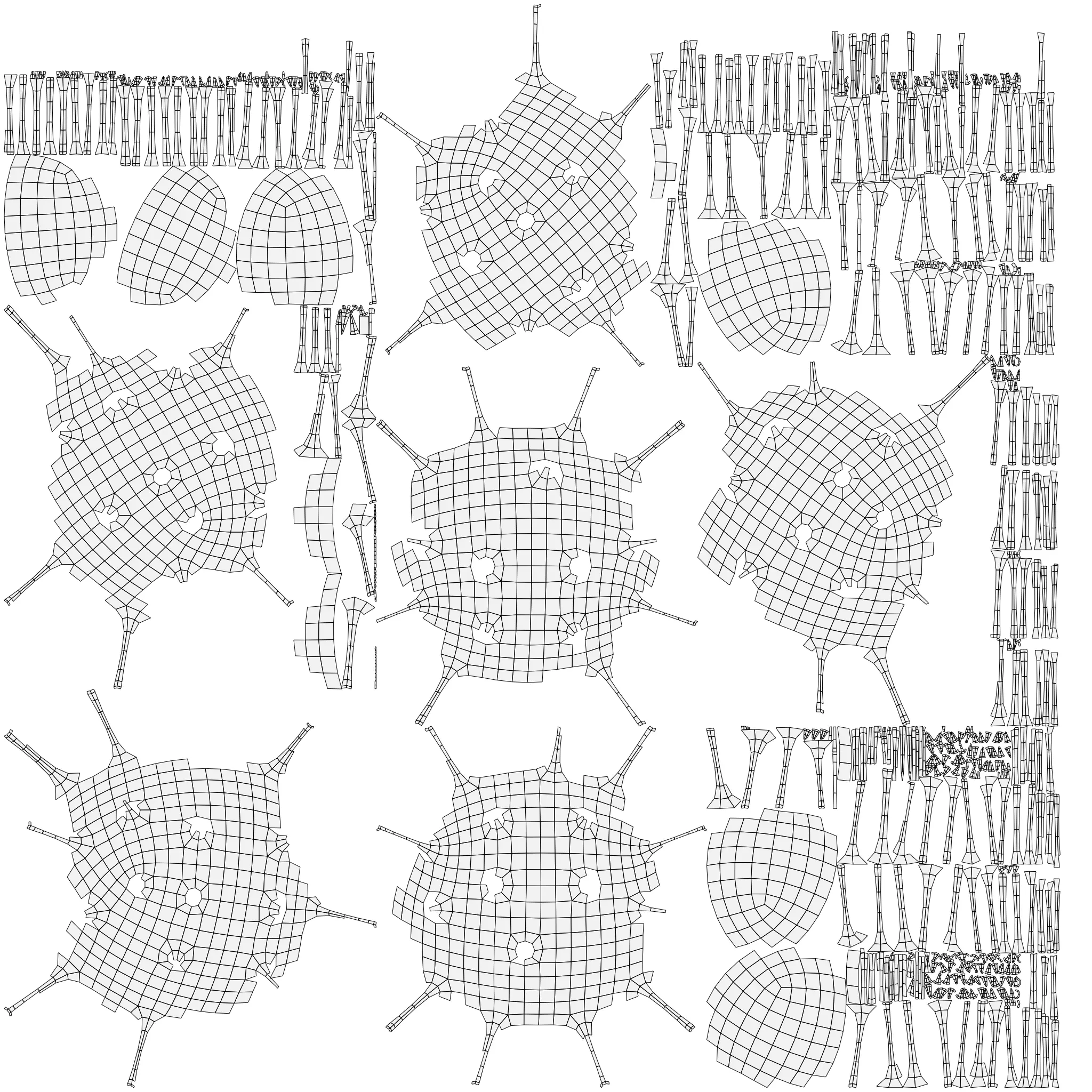 Animated microbes 6-10 Low-poly 3D model_15