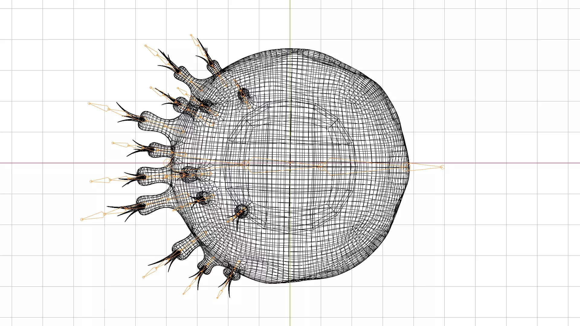 Animated microbes 6-10 Low-poly 3D model_8