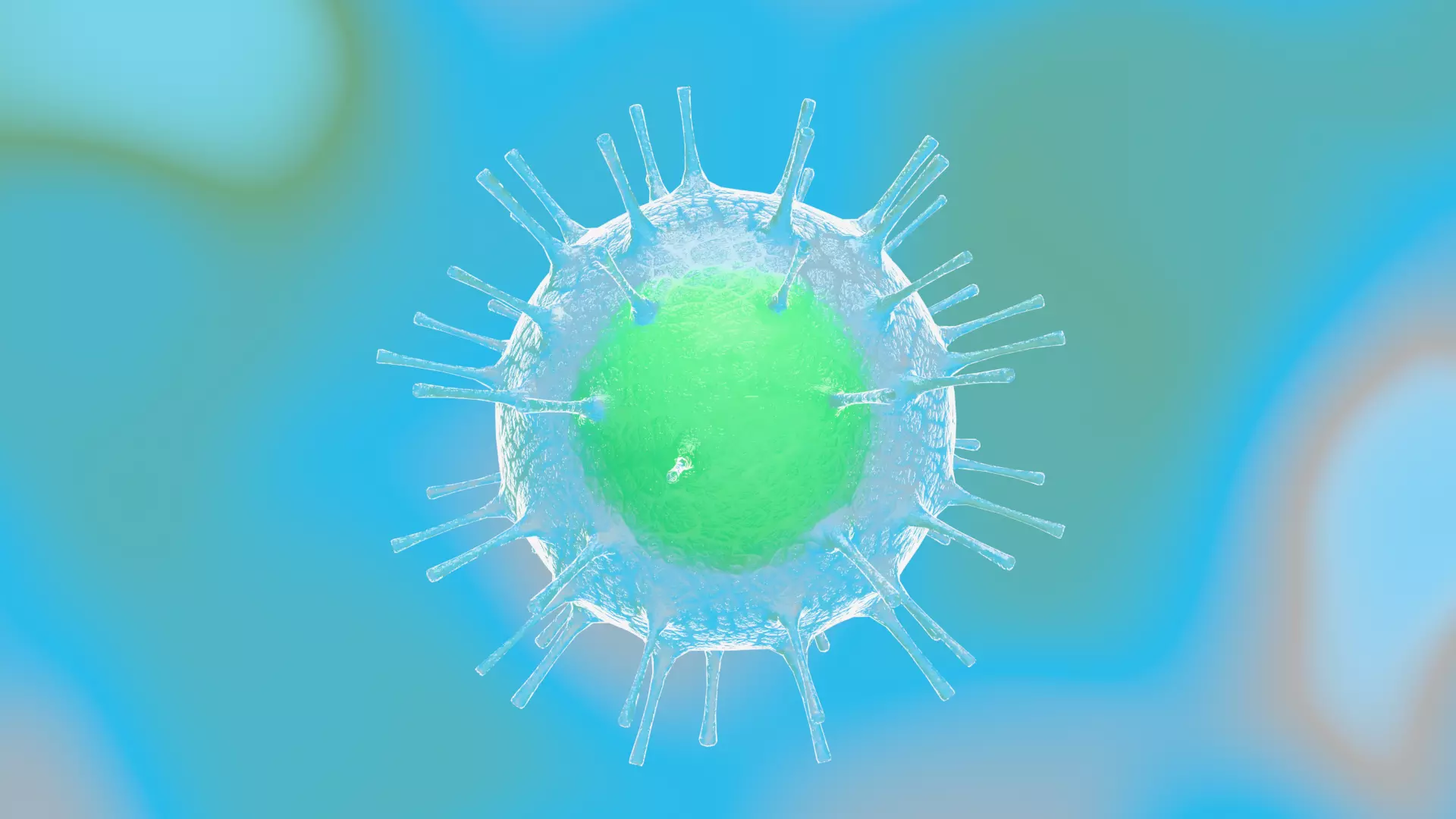 Animated microbes 6-10 Low-poly 3D model_5