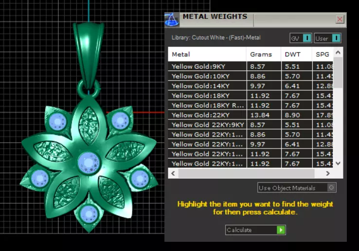 FLOWER GOLD PENDANT 3D PRINTABLE MODEL 3D print model_6