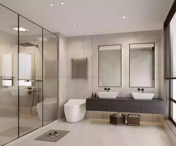 Modern Master Bathroom