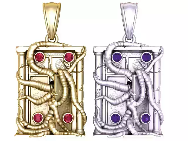 Akashic Records Pendant  3D PRINTABLE MODEL 