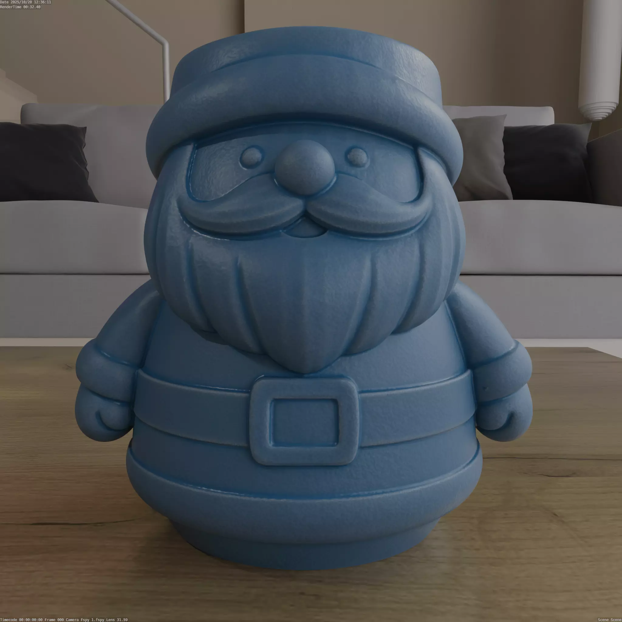 Cute Santa Planter Candy Bowl STL 3D Print 3D print model_1