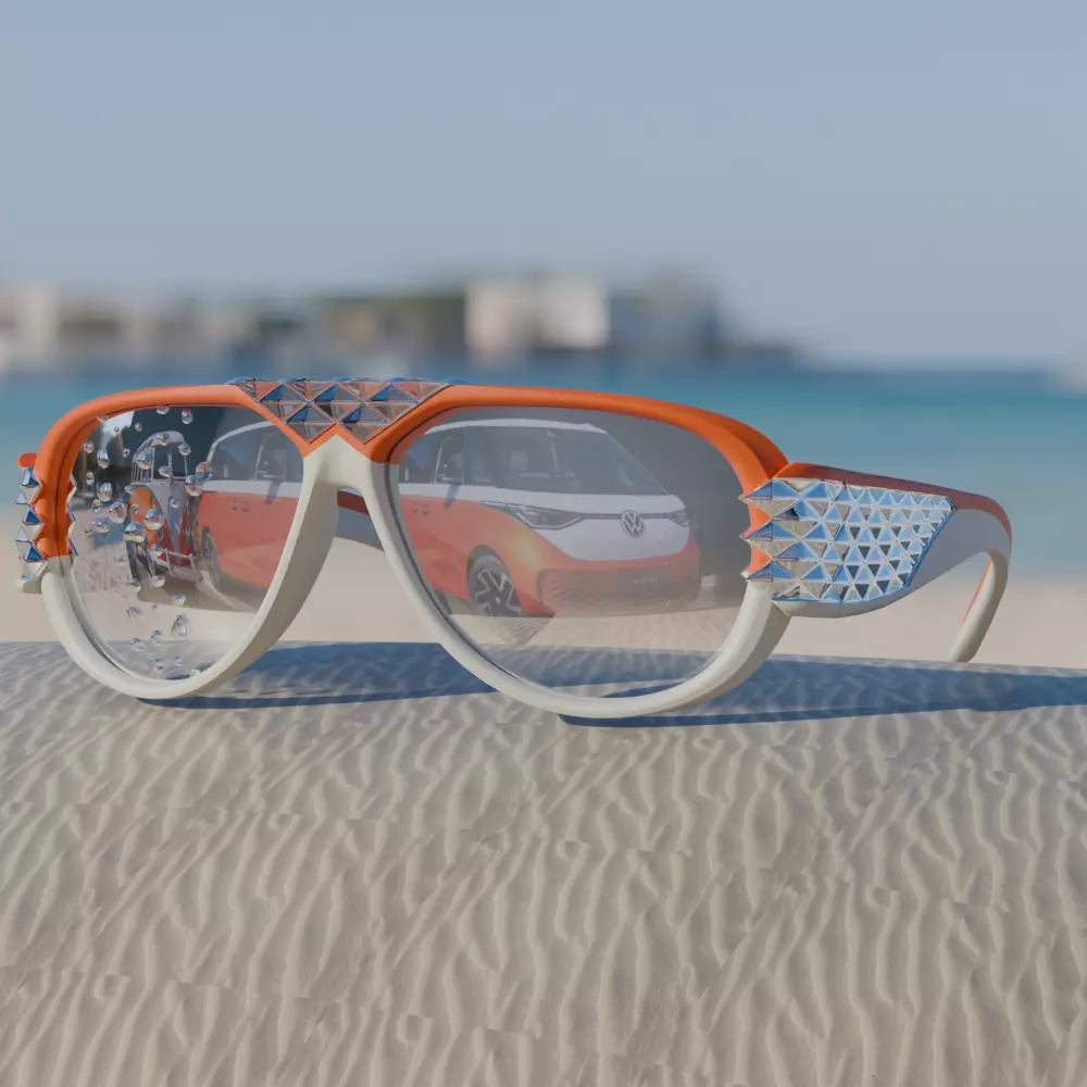 Statement Sunglasses Diamonds 3D print model_9