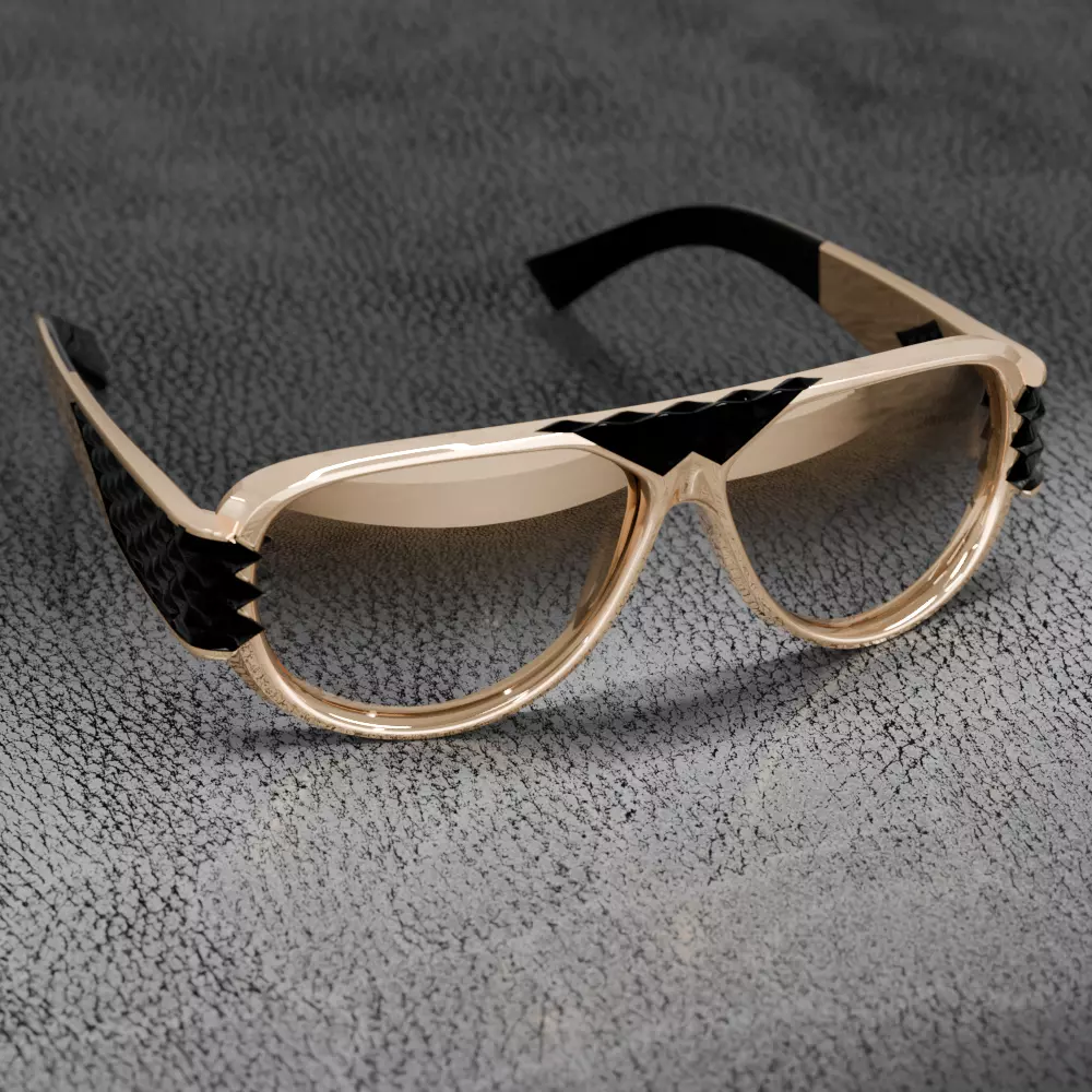 Statement Sunglasses Diamonds 3D print model_5