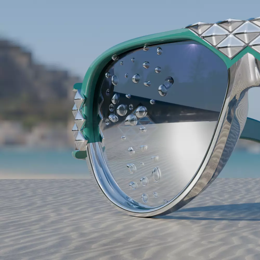 Statement Sunglasses Diamonds 3D print model_8