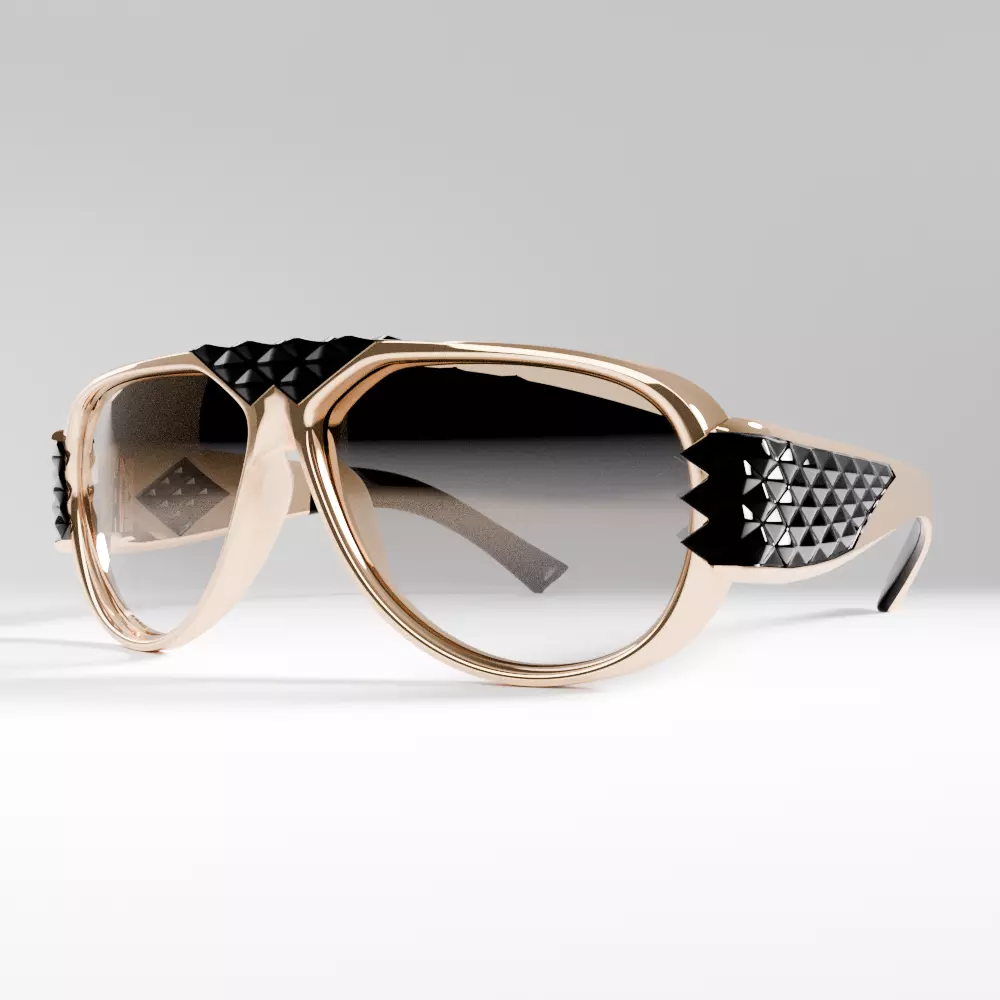 Statement Sunglasses Diamonds 3D print model_6