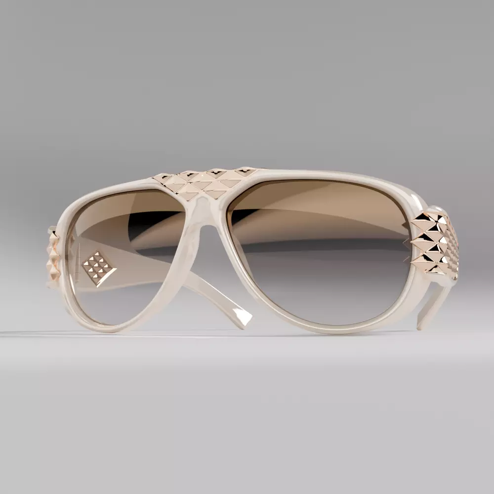 Statement Sunglasses Diamonds 3D print model_7