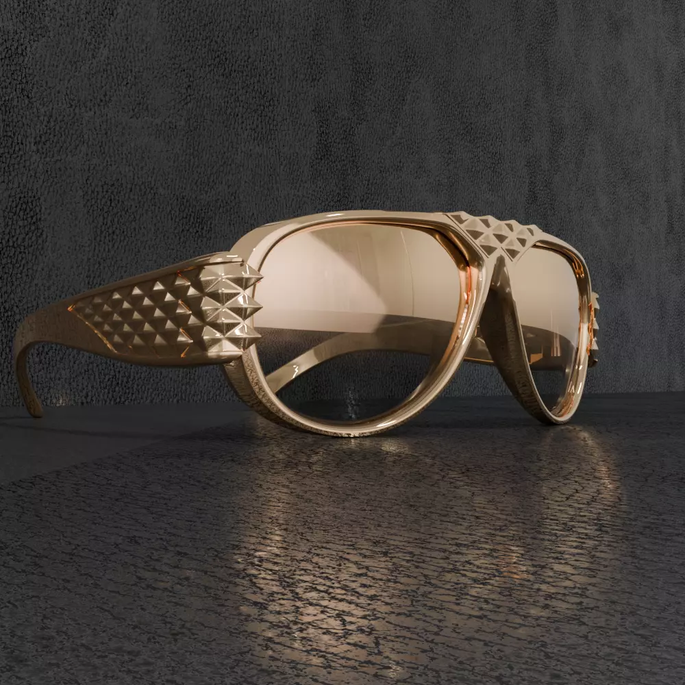 Statement Sunglasses Diamonds 3D print model_0