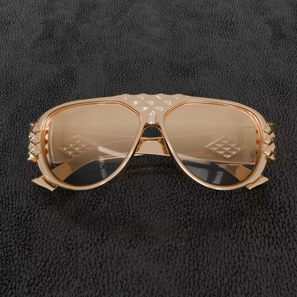Statement Sunglasses Diamonds 3D print model_1