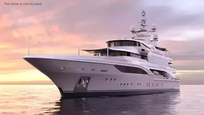 Luxury Ocean Yacht Formosa Multi-Deck 3D model