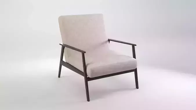 Wooden Lounge Armchair