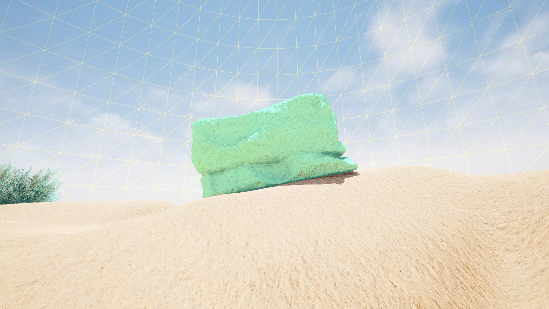 Rock01 Low-poly 3D model_5