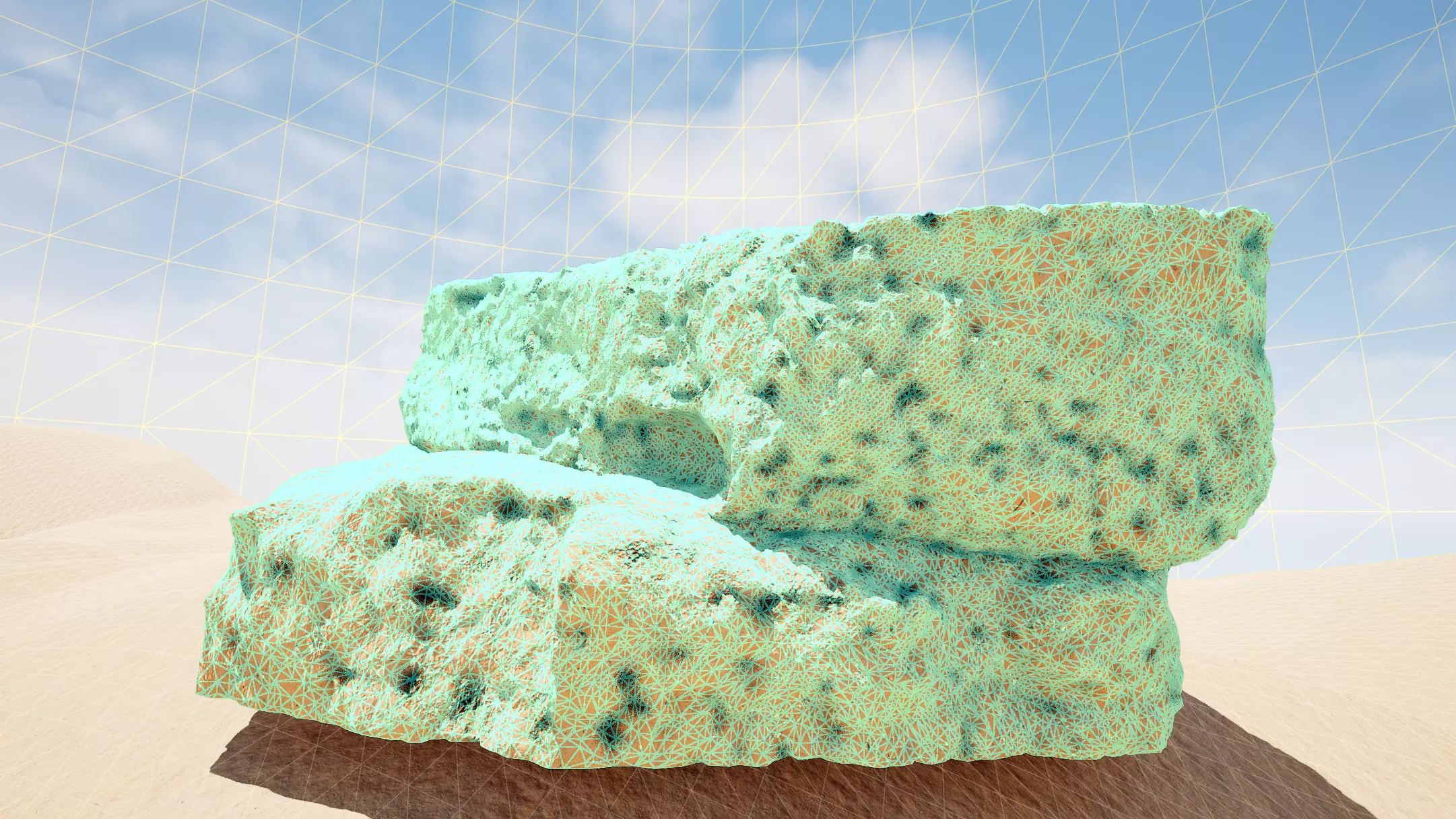 Rock01 Low-poly 3D model_6